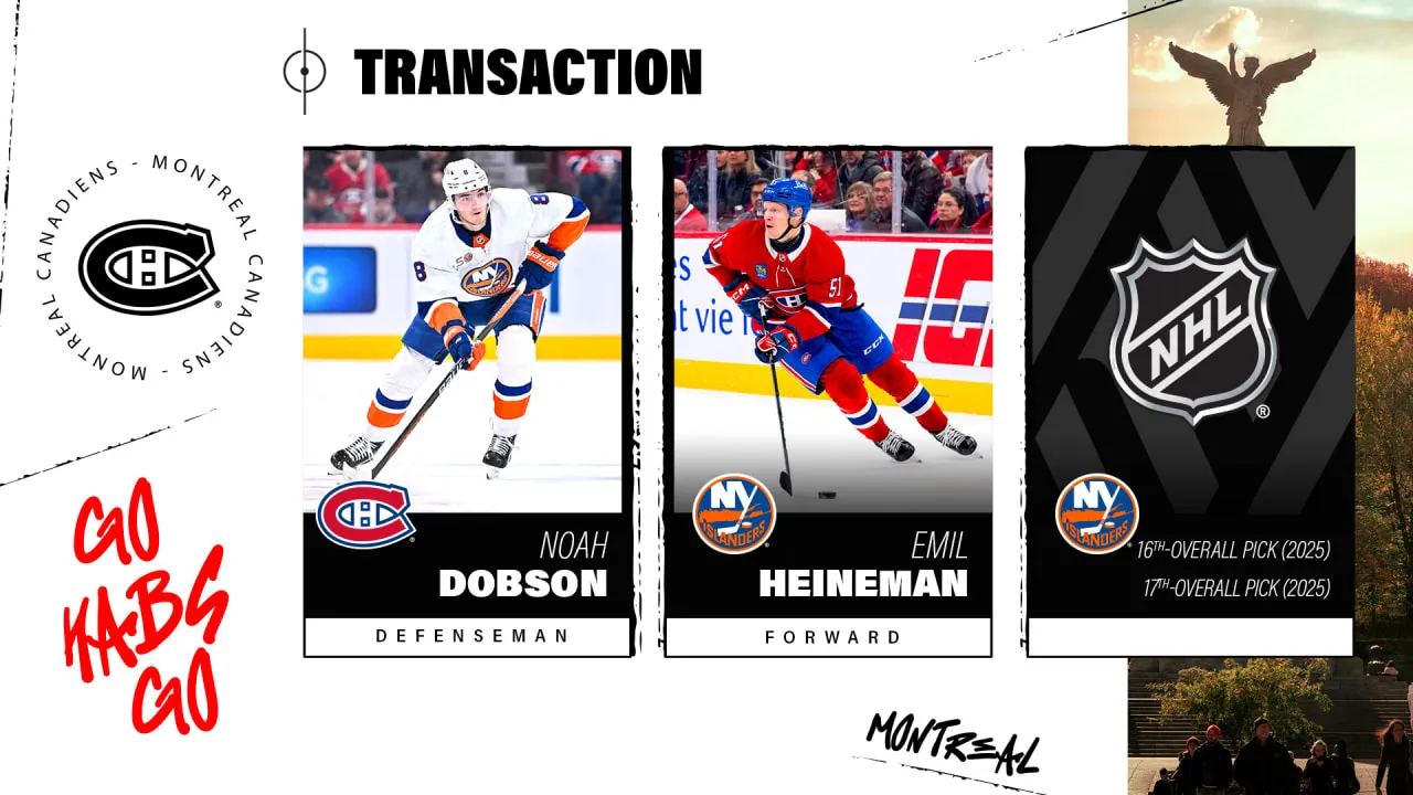 Canadiens Dapatkan Bek Noah Dobson dari New York Islanders
